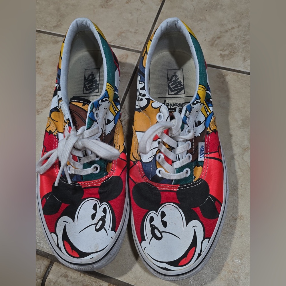 Disney character unisex vans. Men’s size 10